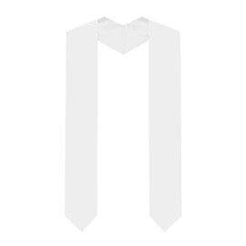 Gvhntk Unisex Plain Graduation Stole Honor Satin Sash Adult Students 60" Long