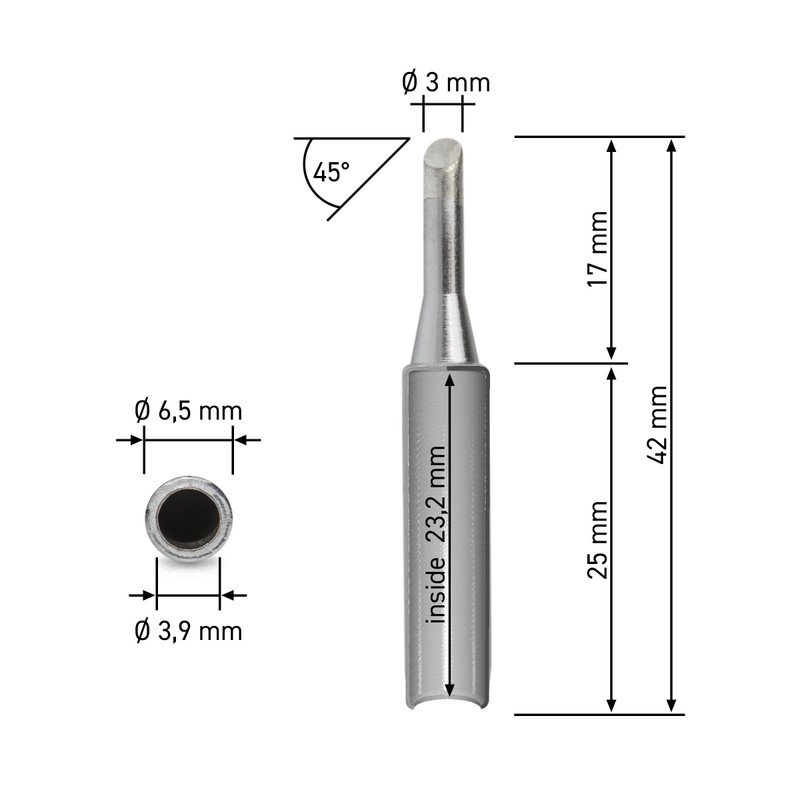 Quick Permanent Soldering Tip Set for 707D+/709D+/969A+/969B+/3103/3104/TS1100 - The Most