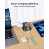 Desk Clamp Power Strip, Surge Protector with 5 AC Outlets