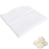 Pack of 2 Cotton Cloth Steamer Liners, Reusable Steamer Mat,