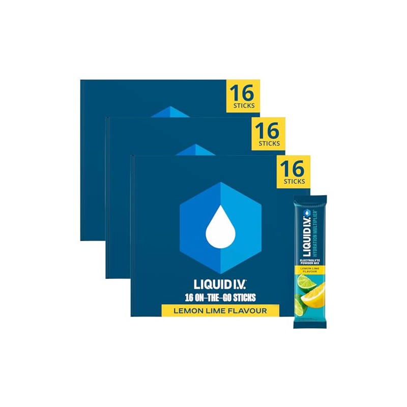 Liquid I.V. Hydration Sachets | Lemon Lime | Electrolyte Powder
