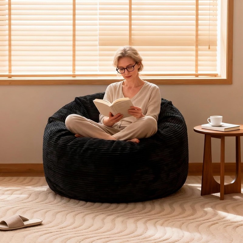 Yagamo Bean Bag Chairs for Teens, 3FT Bean Bag with