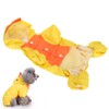 Dog Cute Raincoat Hooded Cloak Rain Jacket Cover Waterproof Polyester