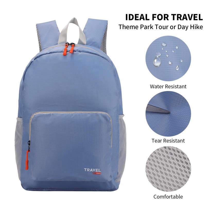 20-35L Lightweight Foldable Backpack, Student Backpack, Small Rucksack Water Resistant
