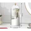 Rotating Makeup Brush Holder – Makeup Organizer With Lid, Cosmetic