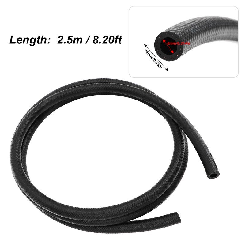 5/16 Inch 8mm ID NBR Fuel Line Hose 2.5M High