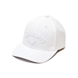Callaway C23990107 Men's Classic Flat Cap, Adjustable Size, Golf Hat, 1030_white