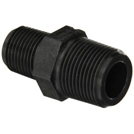 Banjo RN075-050 Polypropylene Pipe Fitting, Reducing Nipple, Schedule 80, 3/4" NPT Male x 1/2" Length