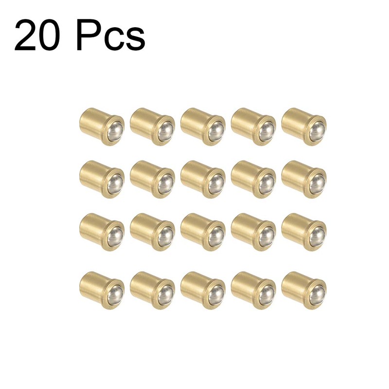 sourcing map Door Cupboard Drawer Brass Ball Catch Lock 5