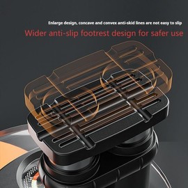 Bicycle Pump Multi-Functional Pedal high-Pressure Car Motorcycle Electric Bike Portable Tricycle with Pressure Gauge Pedal Pump