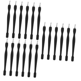 Healeved 18pcs Cuticle Remover Tools Dual Nail Care Instruments for Manicure Pedicure Convenient for Home Salon Use Safe Design for Dead Skin Pushing Removal