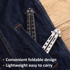 2 peines de mariposa de acero inoxidable plegables para entrenamiento