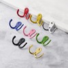 Yesmin 6 Pcs Double Prong Robe Hooks, Dual Coat Hooks