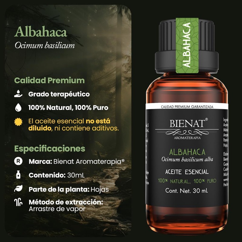 Bienat Aromaterapia Aceite Esencial de Menta 30mL