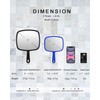 PROTECLE Large Hand Mirror, Salon Barber Hairdressing Handheld Mirror with
