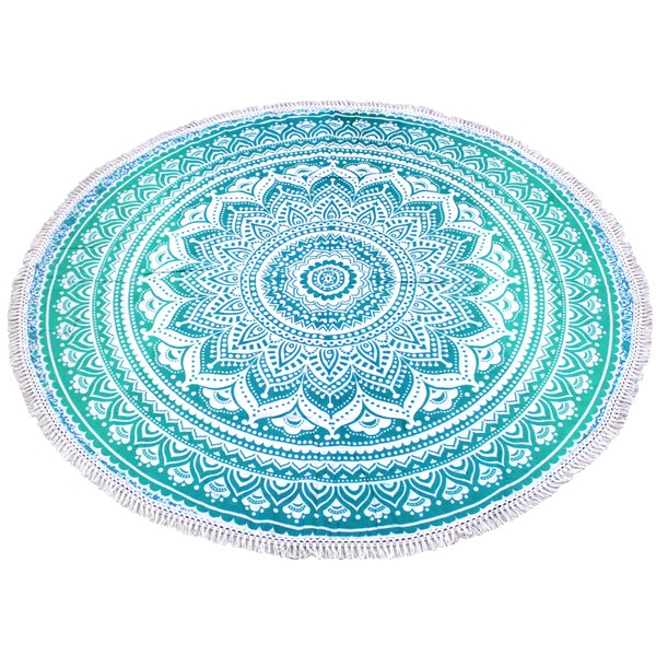 Round Beach Tapestry Mandala Boho Hippie Blanket Indian Cotton Bohemian