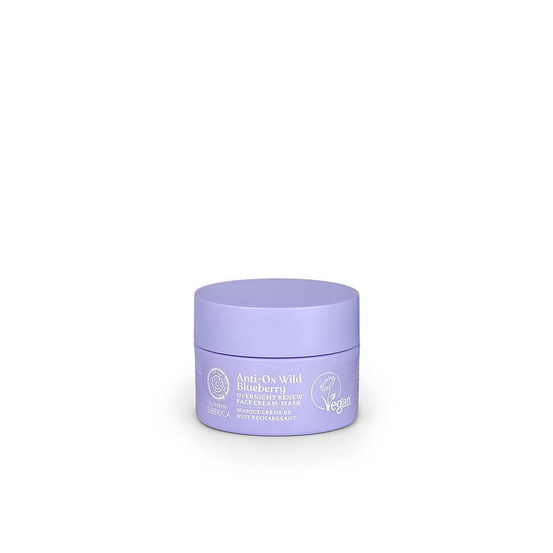 Natura Siberica Anti-OX Wild Blueberry Overnight Renewing Face Cream Mask