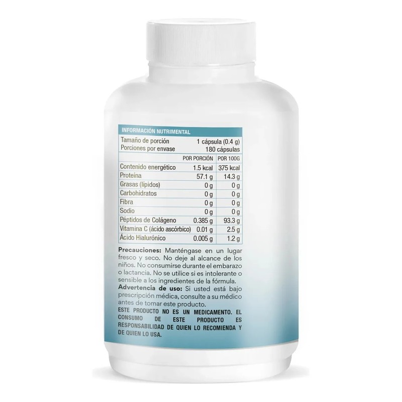 Bio B Colágeno Hidrolizado Ácido Hialu Y Vit C 180