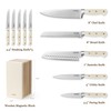 CAROTE 11 Pieces Knife Set with Block for kitchen, Stainless