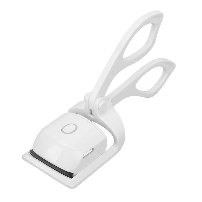Heated Eyelash Curler USB Chargeable Long Lasting Mini Portable White