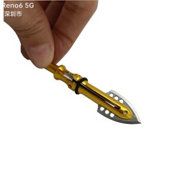 Scoland Shooter 6pcs Archery Arrowheads Hunting Broadheads 100 Grain Mechanical 2 Blades Archery Compound Bow Hunting Arrow Tips