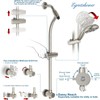 High Pressure Handheld/Rain 82-mode 3-way Shower Head Combo with 25.75"