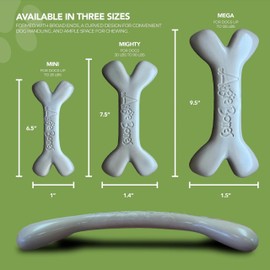 Augie Bones Non-Toxic Dog Toys - Sustainable Peanut Butter Flavored Dog Chew Toys for Aggressive Chewers - Long Lasting Plant-Based Bioplastic Pet Toys - Made in The USA (2 Pack, Mini)