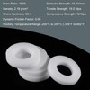sourcing map PTFE Flat Washers 12mm OD 6mm ID 2mm