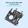 Waveshare PCIe to M.2 E Key HAT, Compatible with Raspberry