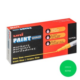 Sanford 63704 Uni-Paint Oil Based Marker, Fine Point, Green Ink, 1/Each
