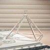 TOPFUND Quartz Singing Pyramid 4.5 inch with Artificial Leather Carrying