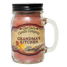 Our Own Candle Company, Grandma's Kitchen Scented Mason Jar Candle, 100 Hour Burn Time, 13 Ounces