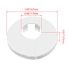 Rierdge 8 Pcs 16mm Pipe Cover Decoration PVC Radiator Escutcheon