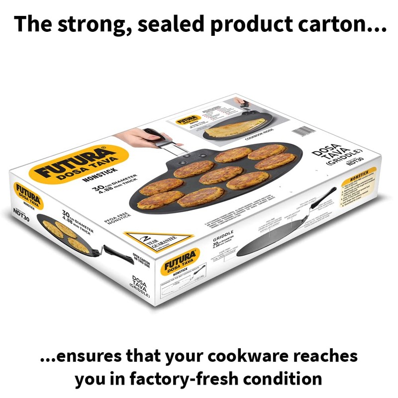 Hawkins Futura 30 cm Dosa Tava, Non Stick Dosa Tawa,