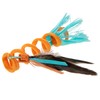 SmartyKat Instincts Crazy Coil Spring Fringe Cat Toy - Orange,