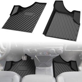 SAUTVS Floor Mats for Can Am Defender, TPE Front Row Floor Liners All Weather Protection Slush Mats for Can-Am Defender/Defender MAX HD5 HD8 HD10 2016-2025 Accessories (2PCS)