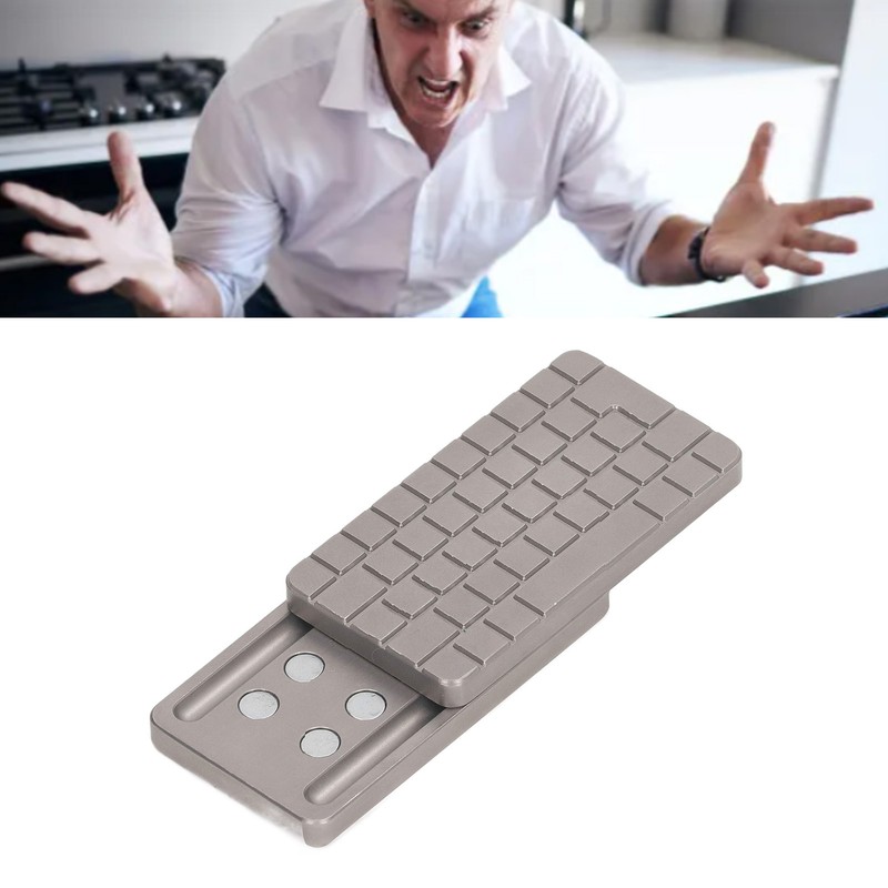 Magnetic Push Slider Computer Keyboard Printing Metal Fingertip Push Card