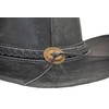 Black Jungle Dayton Leather Western Hat Australia Cowboy Hat, black