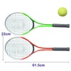Kids Tennis Racquet Set - 2 Aluminum Metal Rackets with