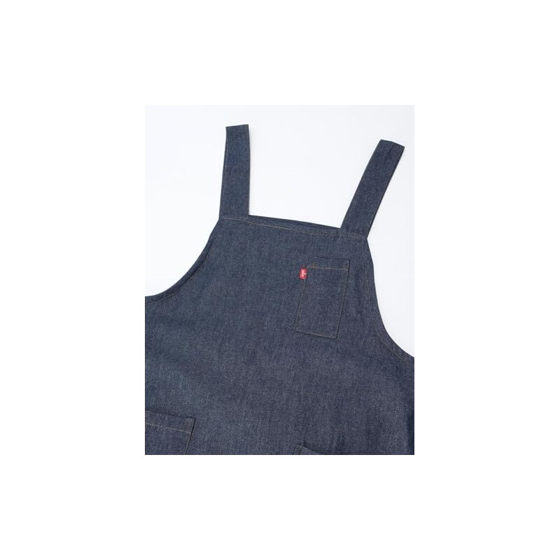 Edwin Apron with Two Stage Adjustable Back Button, Denim H-Shape,