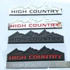 Yoaoo 3x Genuine Chrome High Country Emblem Badges Door Tailgate