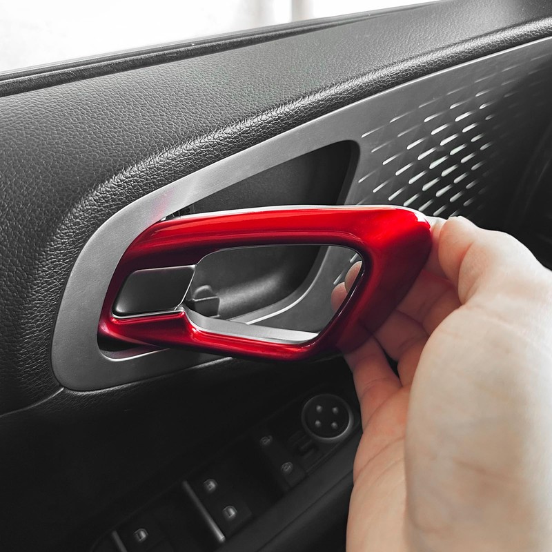 JUIVEEL Inner Door Handle Bowl Cover Trim Interior,Inner Door Handle