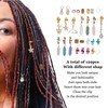 129pcs Dreadlocks Hair Rings Alloy Exquisite Shapes Hair Braiding Cuffs