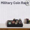 Samplife Challenge Coin Display Case, Military Coins Rack Holder Army