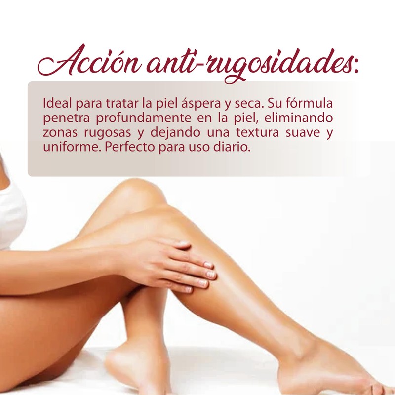 Aceite de ducha corporal suavizante y anti-rugosidades adicionado con vitamina