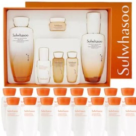 Sulwhasoo 설화수 자음수 자음유액 2종 세트 구매시 자음수 자음유액 15ml 10세트 증정 Sulwhasoo Jaum Balancer & Jaum Activator Set with Free 10 Sets of 15ml Jaum Activator [Sulwhasoo Jaum Balancing Water and Jaum Activating Serum 2-Piece Set]