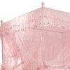 Luxury Princess 3 Side Openings Post Bed Curtain Canopy Netting