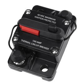 DC12V-42V Car Stereo Audio Inline Circuit Breaker Manual Reset(100A)