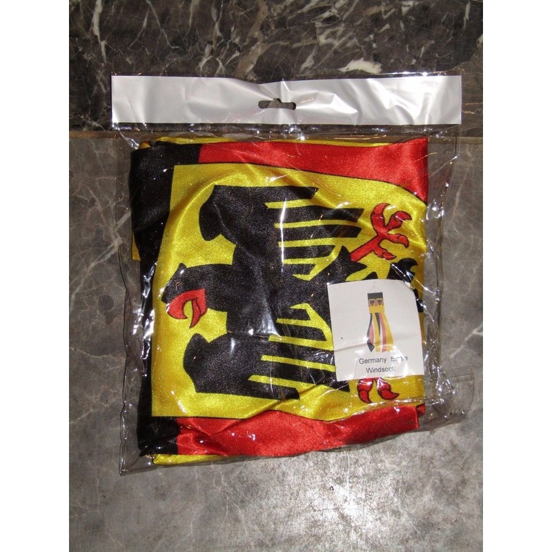 60" German Eagle Germany Shiny Solarmax Printed Nylon Wind Sock