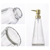 300ml 10oz Simple Retro Clear Soap Dispenser with Gold Pump